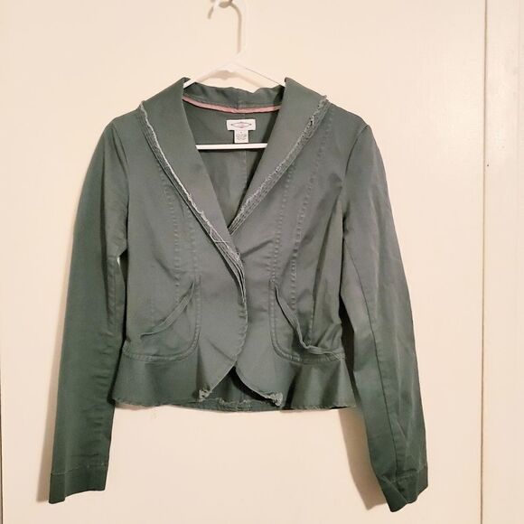 Anthropologie-Sitwell Green Blazer Size 6 - Picture 1 of 5
